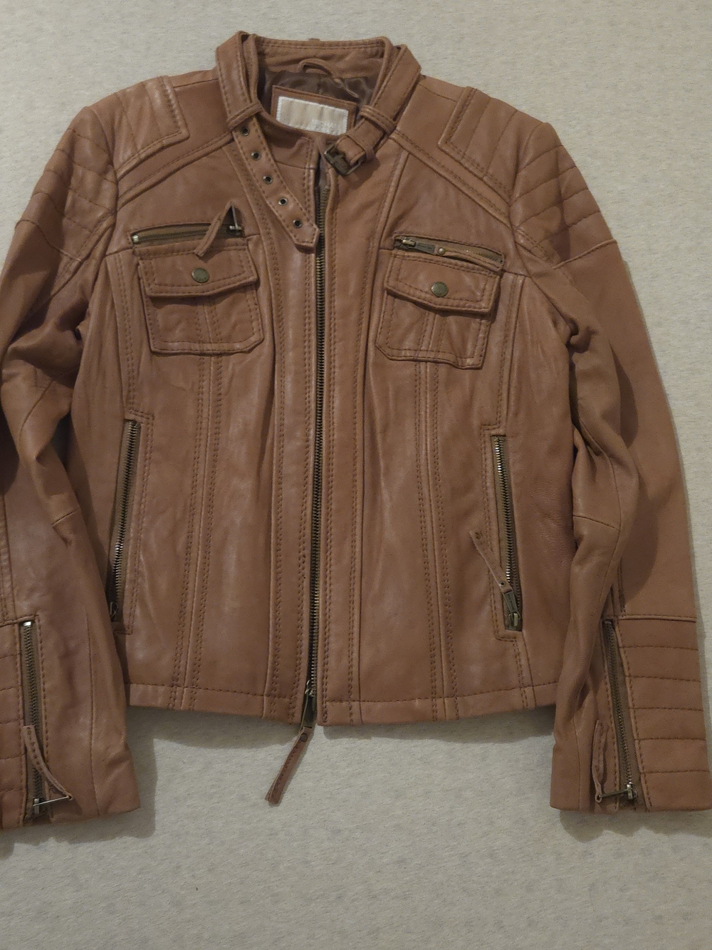 Michael Kors Leather Jacket - Picture 2 of 13